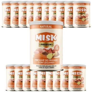 Imagem de Kit 20 Ração Úmida Natural Misk Cães Fricassê Frango Legumes