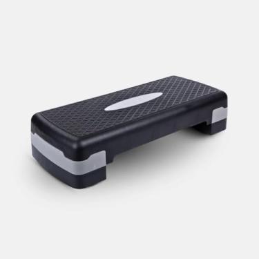 Imagem de Step de Ginástica Ajustável Equipamento Funcional para Treino Fitness em Casa, Academias e Hotéis Com Superfície Antiderrapante e 2 Níveis de Altura (10cm e 15cm) em Polietileno Resistente, Estepe para Exercícios Cardiovasculares e Tonificação Muscular.
