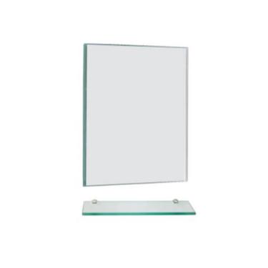 Imagem de Espelho Decorativo Multiuso Retangular 40X30CM Com Prateleira Pendurad