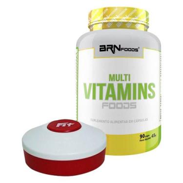 Imagem de Kit Multivitaminico + Porta Cápsulas. - BRN FOODS