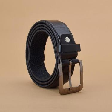 Imagem de Cinto de Couro Legítimo 100% Natural Social Masculino - Ns Shoes, Pret
