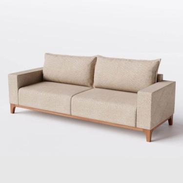 Imagem de Sofá Singapura 2,40m em Linho Safira Bege - Home Mobily