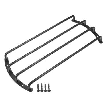 Imagem de ACROPIX Universal Black Iron 30.5 cm Speaker Grill Bar Audio Speaker Subwoofer Grill Grille 30.5 cm 4 Bar Speaker Grille Bar Woofer Capa protetora com parafusos - Pacote com 1