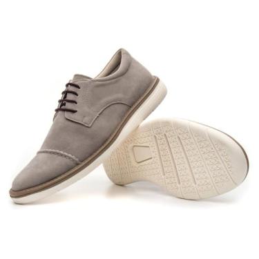Imagem de Sapato Oxford Camurça Masculino Ingles Brogue Sola Costurada Confortav