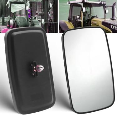 Imagem de Xuzimaoyi Espelho de empilhadeira, espelhos de trator universais para empilhadeira, espelho retrovisor grande angular para caminhão, trator, carrinho de golfe (2 peças)
