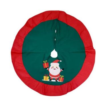 Imagem de Saia Árvore De Natal 80cm Feltro Tapete Decorativo Natalino - MultiA, 