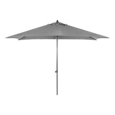 Imagem de Ombrelone Berlim Central Importado Cinza 2x3m Com Manivela - JHC Premi