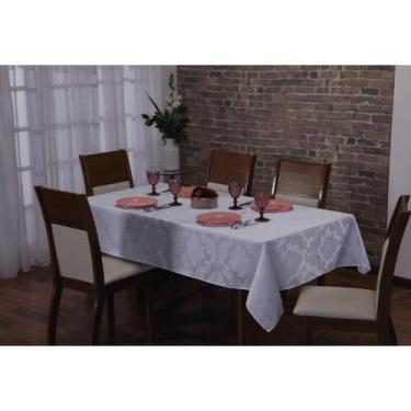 Imagem de Toalha para Mesa de 4 lugares 1,38 x 1,38m Tecido Jacquard - Rulidry E