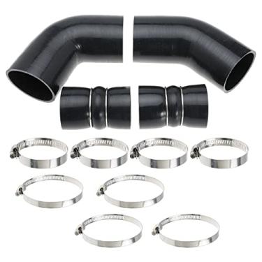 Imagem de Kit de bota de mangueira 6.6 para Chevrolet para Chevy para GMC Sierra 2500 3500 6.6L 32V LLY Duramax 2004.5-2007 Azul com braçadeira de parafuso T