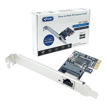 Imagem de Placa De Rede Gigabit Lan Rj45 Pci Express 1000Mbps Para Pc