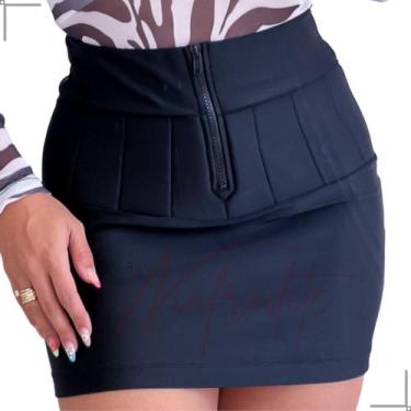 Imagem de Saia De Alta Compressão Efeito Lipo Barriga Chapada - Ninfrodite, Pret