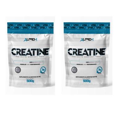 Imagem de Kit Creatina 100% Pura 1kg (2und 500g) - Alpex Nutrition - Alpex Sport