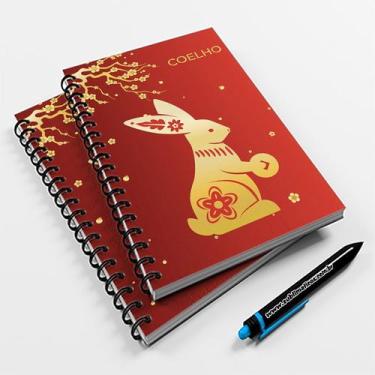 Imagem de Caderno Universitário 96fls Horóscopo Chinês Coelho - Premium