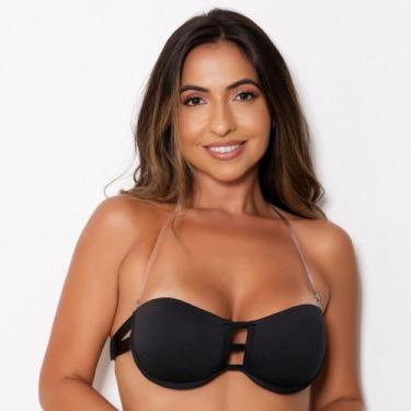 Imagem de Sutiã sem alça Costas transparente M G GG - Sutian Giselle - D'Mattos 