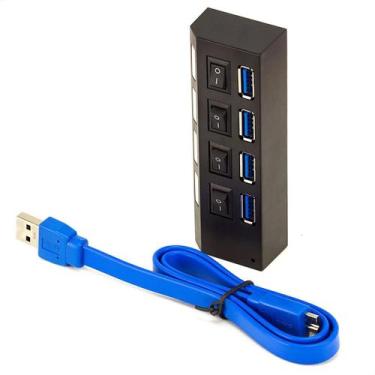 Imagem de Hub Usb 3.0 - 4 Portas - Kit Com 5 - Cirilo Cabos