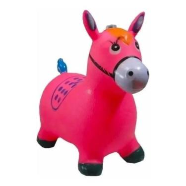 Imagem de Cavalinho Upa Upa Musical Com Luz Brinquedo Pula Pula.Rosa - DM TOYS