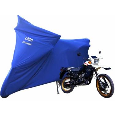 Imagem de Capa De Tecido Para Cobrir Moto Agrale Dakar 30.0 De Luxo - Mz, Azul