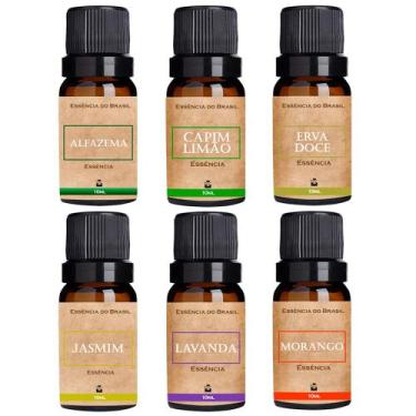 Imagem de Kit 6 Essências Aromatizador / Difusor para Ambientes - Essência do Br