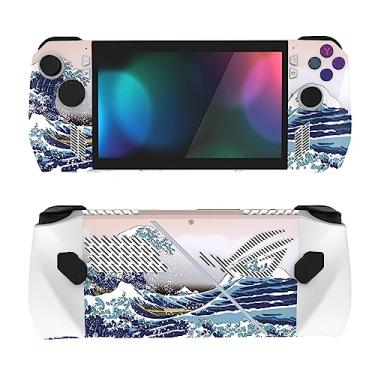 Imagem de PlayVital 2 conjuntos de adesivos protetores para ROG Ally, adesivos personalizados de vinil para acessórios de console ROG Ally - The Great Wave