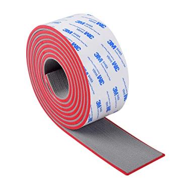 Imagem de OCEANBROAD 3M autoadesivo 96" x 2,4" espuma EVA piso de barco falso teca marítima folha antiderrapante para barcos a motor, pontão iate, leme pad Jon Boat Floor, cinza com linhas de costura vermelhas