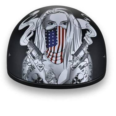 Imagem de Capacete de motocicleta Daytona Helmets meia caveira – Aprovado pelo DOT [Make 'Em Pay] [PP]