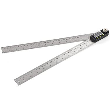 Imagem de Localizador de ângulo de Aço Inoxidável, Display LED de Localizador de ângulo Digital, Medidor Métrico Imperial de Aço Inoxidável de 360 ​​° para Carpinteiro, 11,8 pol., Enviado,