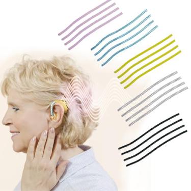 Imagem de 20 peças de envoltório de cabo de implante coclear – protetores coloridos de torção para proteger e reforçar os fios do aparelho auditivo, prolongando a durabilidade do cabo e adicionando um toque de