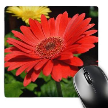 Imagem de 3dRose LLC Mouse pad vermelho de margarida Gerbera 20 x 0,65 cm (mp_22706_1)