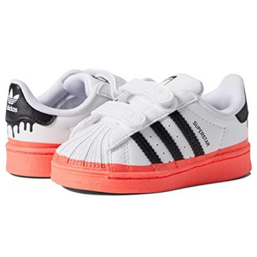 Imagem de adidas Originals Baby Girl's Superstar CF (Toddler) White/Black/Turbo 5 Toddler M