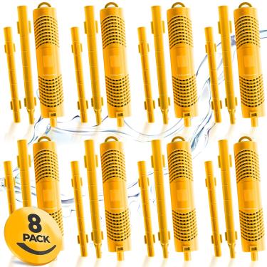 Imagem de Bilinavy Spa In-Filter Mineral Sticks Peças Para Cartucho De Filtro De Banheira De Hidromassagem, Duram 4 Meses, Amarelo, 8 Peças