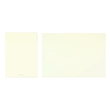 Imagem de FENICE Capa para pasta de arquivo de couro PU ecológico com bolso 10 opções de cores (branca)