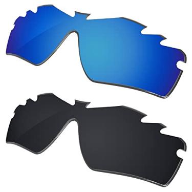 Imagem de Galvanic Lentes de reposição para óculos de sol Oakley Radar Path ventilados - Ice + Black Polarizado - Pacote combo