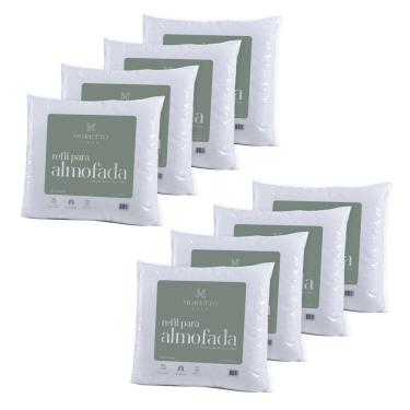 Imagem de Kit com 8 Enchimentos para Capa de Almofada 45x45 Branco