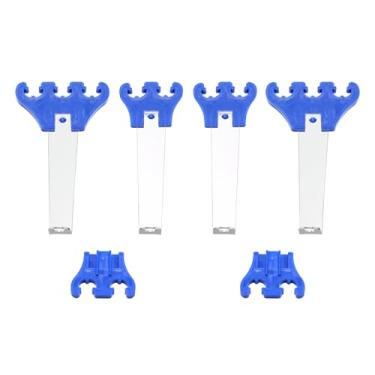 Imagem de 1 conjunto de teares de fios de vela de ignição universal cromado azul 7/8/9 mm separador serve para Chevy Ford