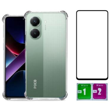 Imagem de Capa Anti Impacto Para Poco X7 Pro 5g + Pelicula Vidro 3d - Mustangsho