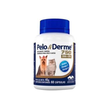Imagem de Pelo e Derme 750 60 Capsulas Vetnil Omega 3 e 6