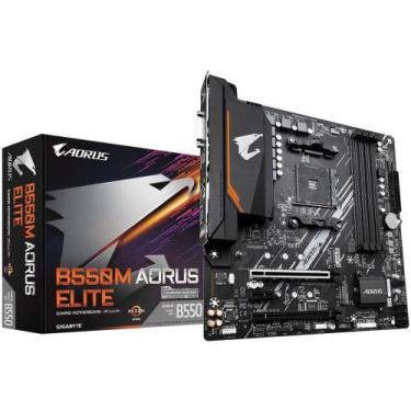 Imagem de Placa Mãe Gigabyte B550M Aorus Elite AMD - AM4 DDR4 ATX