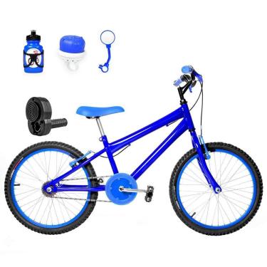 Imagem de Bicicleta Infantil Masculina Aro 20 + Kit Passeio e Acelerador
