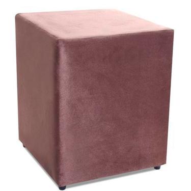 Imagem de Puff Quadrado Suede Marrom 35x35cm Decorativo bf Colchões