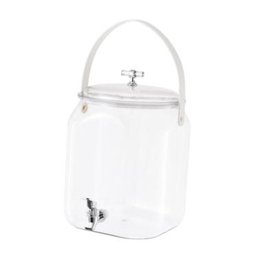 Imagem de Bothyi Dispensador de bebidas com Spigot e Handle Pitcher com tampa limpa para o recipiente de de de água para aniversário de aniversário, 3l