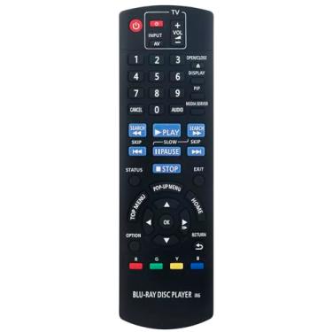 Imagem de Controle remoto de substituição N2QAYB000580 compatível com leitor de Blu-ray Disc Panasonic DMP-BD75 DMP-BDT301 DMPBD75 DMPBDT301 DMP-BD75GN DMP-BD75EB DMP-BD75EG-K DMP-BD75EF-K DMP-BD75EB-K DMP-BDD