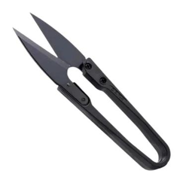 Imagem de Tesoura de Arremate Metal 11Cm Preta Pequena - TC-805B - Lanmax