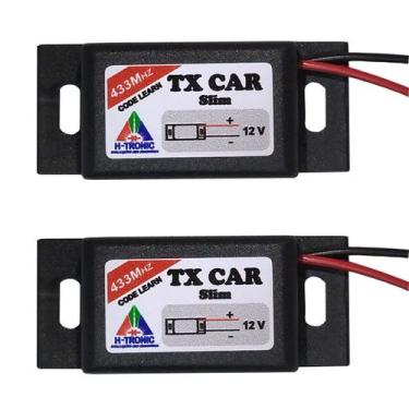 Imagem de Kit 2 Controle Portão Eletrônico Farol Tx Car Garen, Rcg E Outros 433M