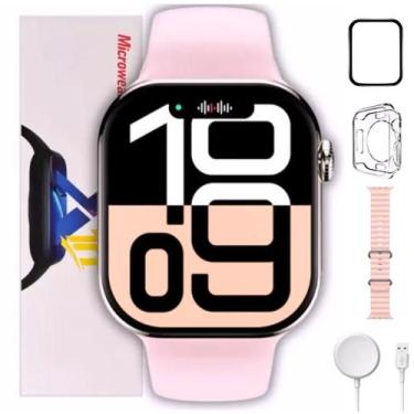 Imagem de Novo Smartwatch S10 Amoled com GPS NFC Android iOS C/ Pulseira Ocean -