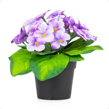 Imagem de Arranjos De Flores Decorativas Artificiais Buque Vaso Sala - Tex Web, 