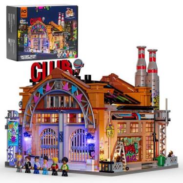 Imagem de Conjunto de tijolos de construção FUNWHOLE Factory House of Music com 