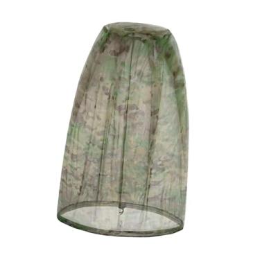 Imagem de UGPLM Mosquito Cabeça da cabeça do mosquito chapéu de cordão de punho para homens Capô Bird Face Shield para pescar atividades ao ar livre escalando, Camuflagem