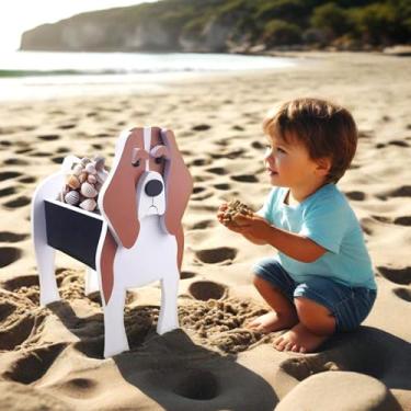 Imagem de Vaso de plantas em forma de cachorro de estimação, recipiente de armazenamento, ornamentos decorativos internos e externos, bancadas, jardim, decorações de pátio (Beagle Hound)