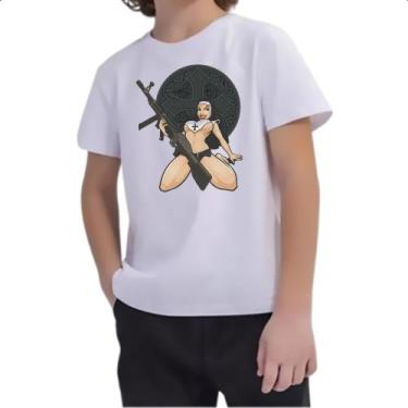 Imagem de Camiseta Infantil Freira Guerrilheira - Alearts, 2