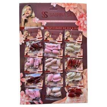 Imagem de Sabrina Sato Cartela De Unhas Postiças Decoradas Ss2253 Com 12 Pacotes